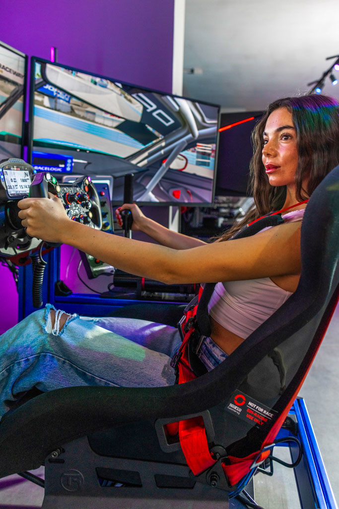 Shift Arcade Miami racing simulator showroom