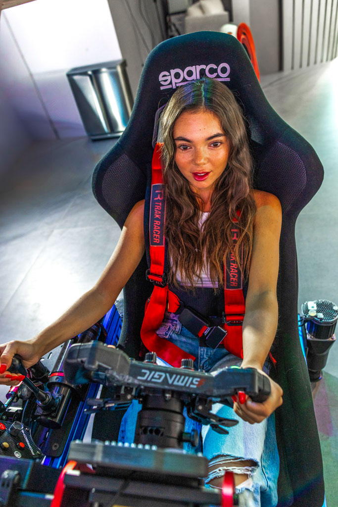 Shift Arcade Miami racing simulator showroom