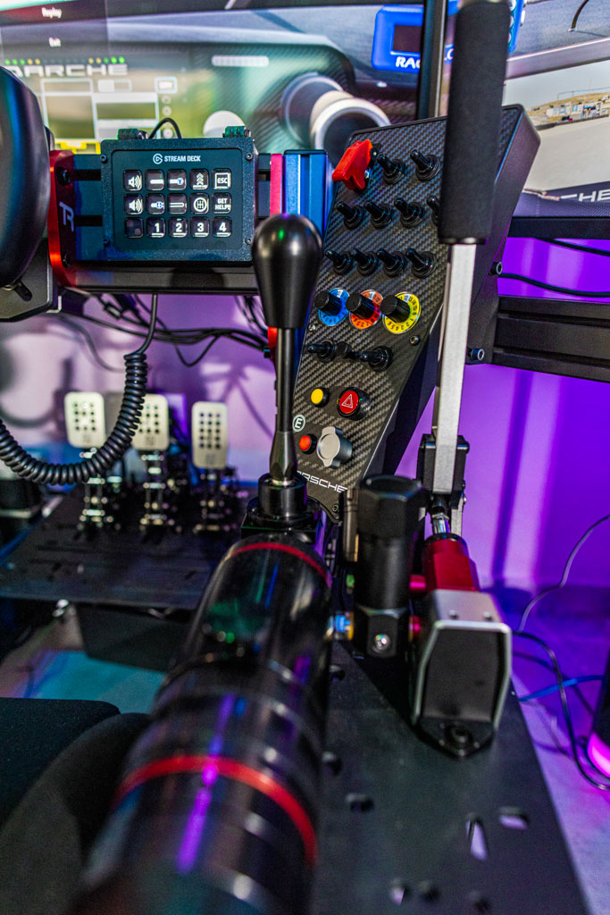 Racing simulator rental setup for event in Sebring, Florida